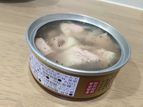 源たれ缶詰オープン鶏肉